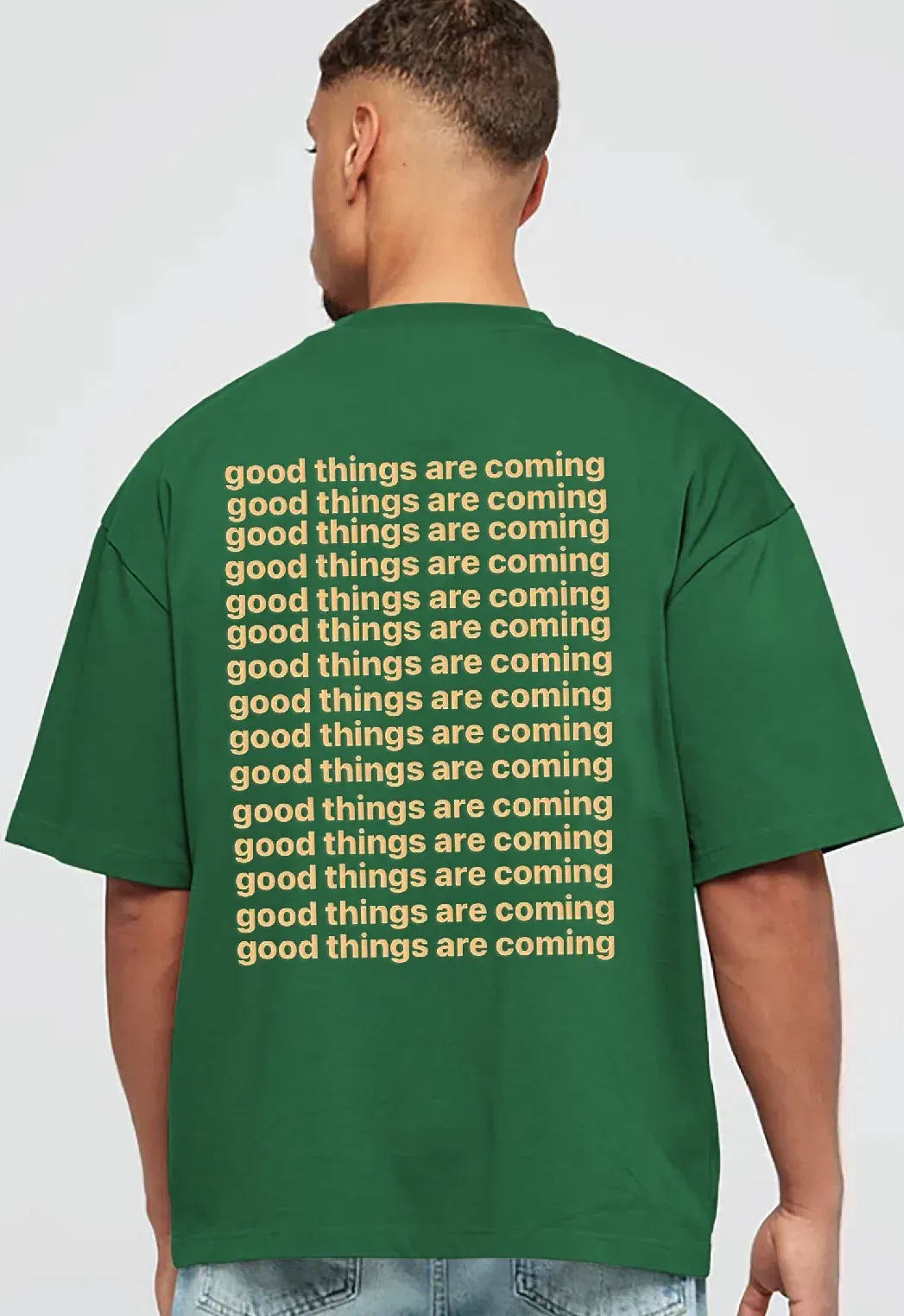 Coup - Good Things Are Coming Green Oversize T-shirt Coup - Good Things Are Coming Green Oversize T-shirt - Image 2