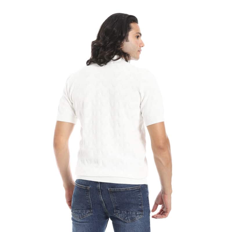 Coup - Polo Neck Knitwear T-Shirt - Regular Fit, Short Sleeve - Image 2