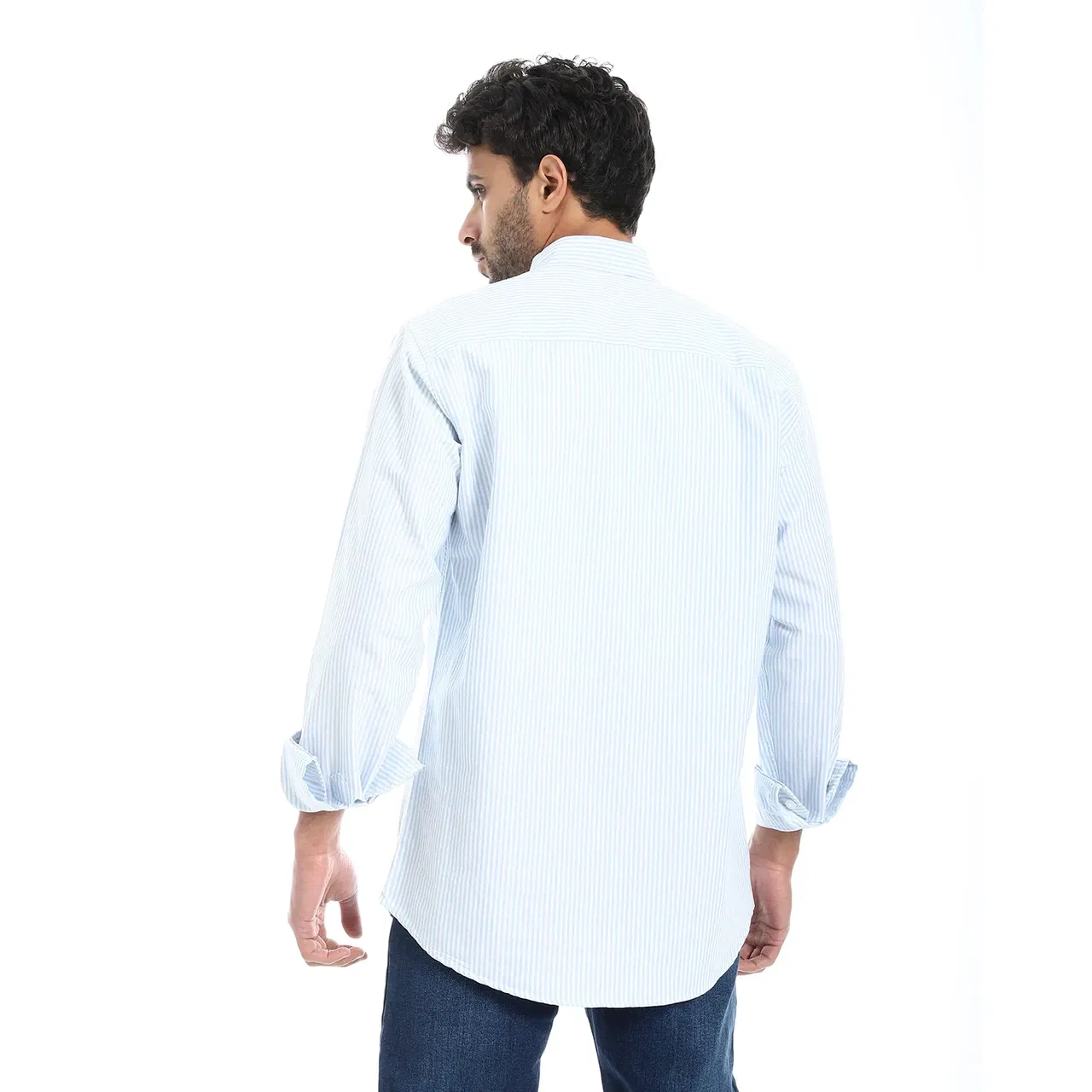 Coup Collection - Pinstripe Regular Fit Shirt - Button Collar Coup Collection - Pinstripe Regular Fit Shirt - Button Collar - Image 2