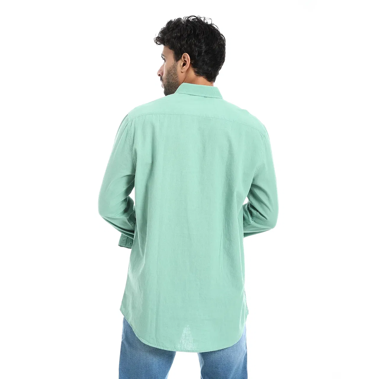 Coup Collection - Men's Regular Fit Linen Look Shirt Coup Collection - Men's Regular Fit Linen Look Shirt - Image 2