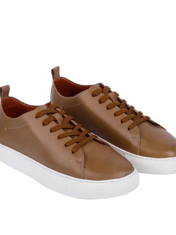 Coup - Men's Leather Sneakers - Court Clean Model