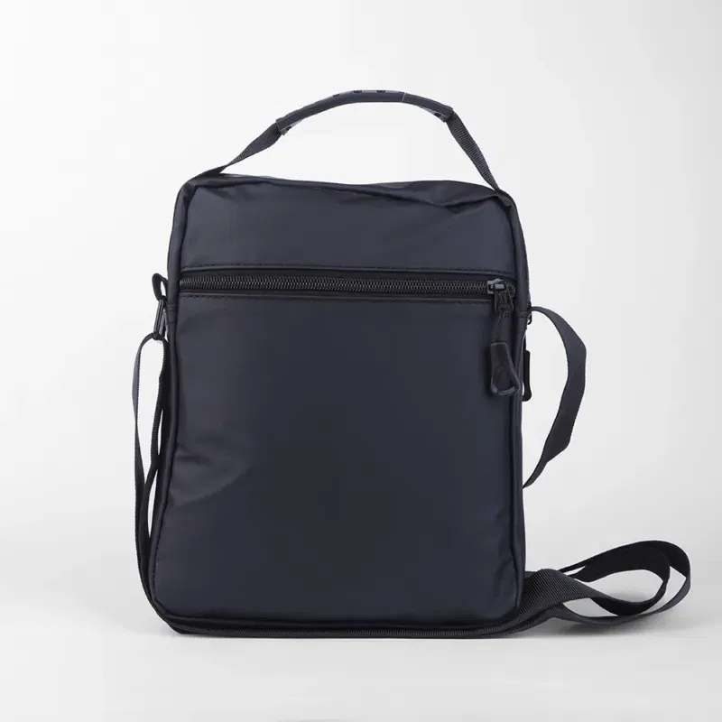 Coup - Men's Black Luxury shoulder Wristband Belted Portfolio Handbag - Image 2
