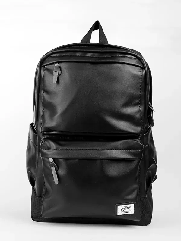 Coup - Black Leather Backpack