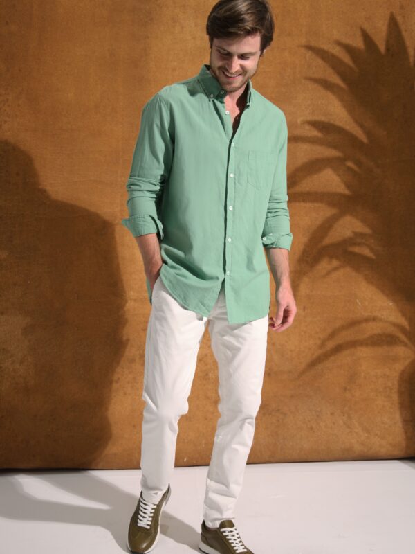 Coup Collection - Men's Regular Fit Linen Look Shirt