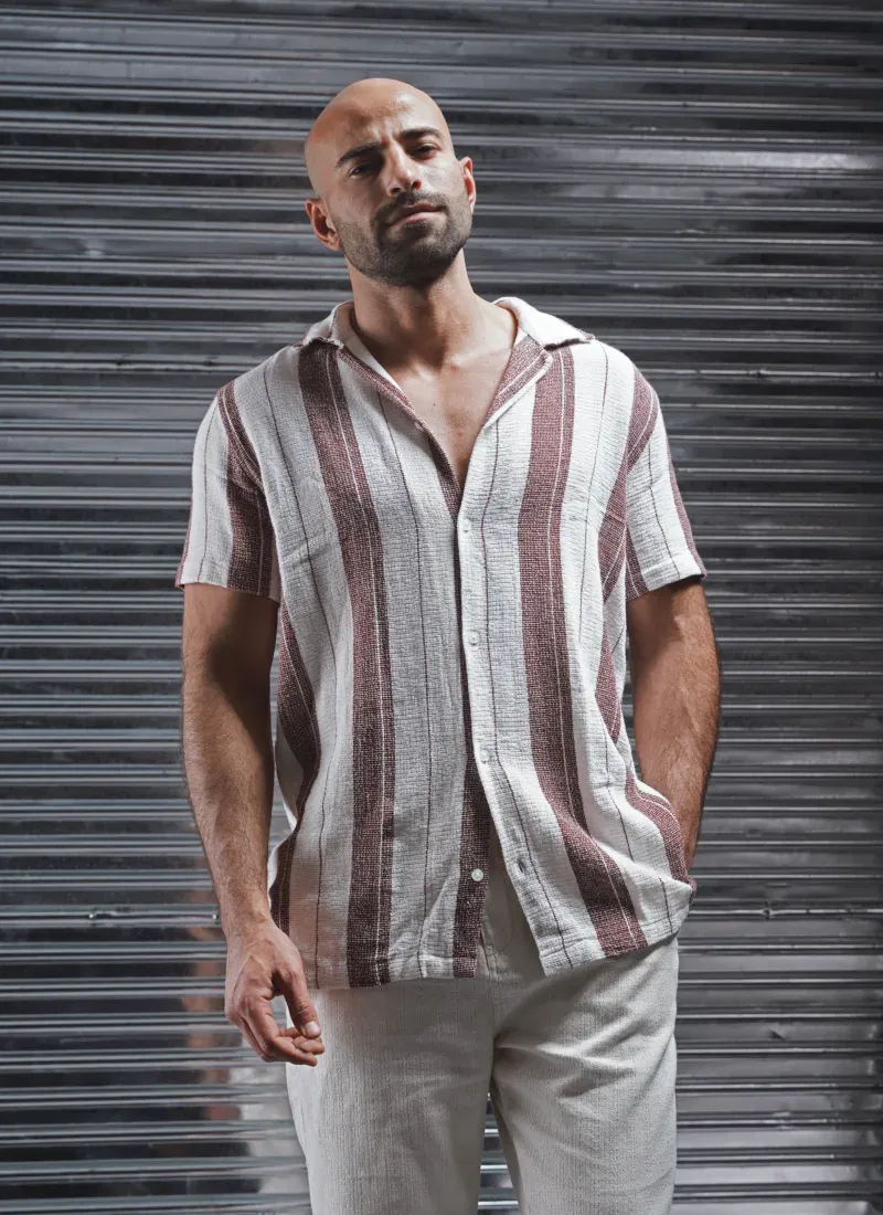 Coup Collection - Limited Edition - Striped  Half-Sleeve Shirt