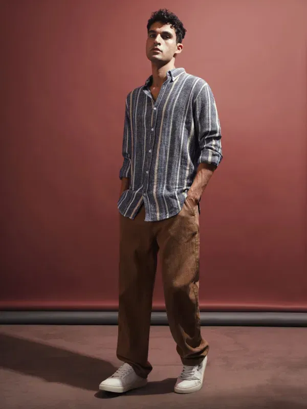 Coup - Striped Linen Summer Staple Shirt