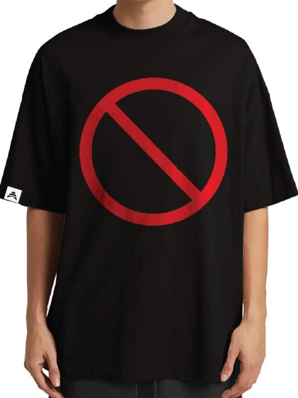 Coup - Black Road Closed T-Shirt - Back Print