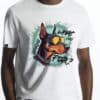 Coup - Cotton Short Sleeve T-Shirt - With Dog Detail
