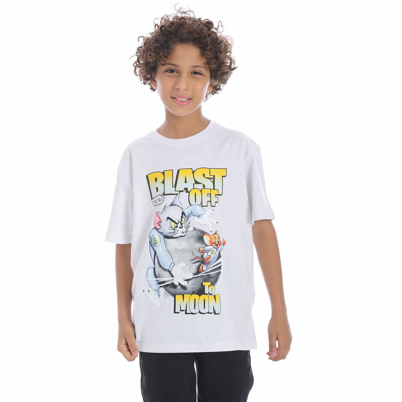 Coup - Tom & Jerry Patterned T-shirt with Short Sleeve