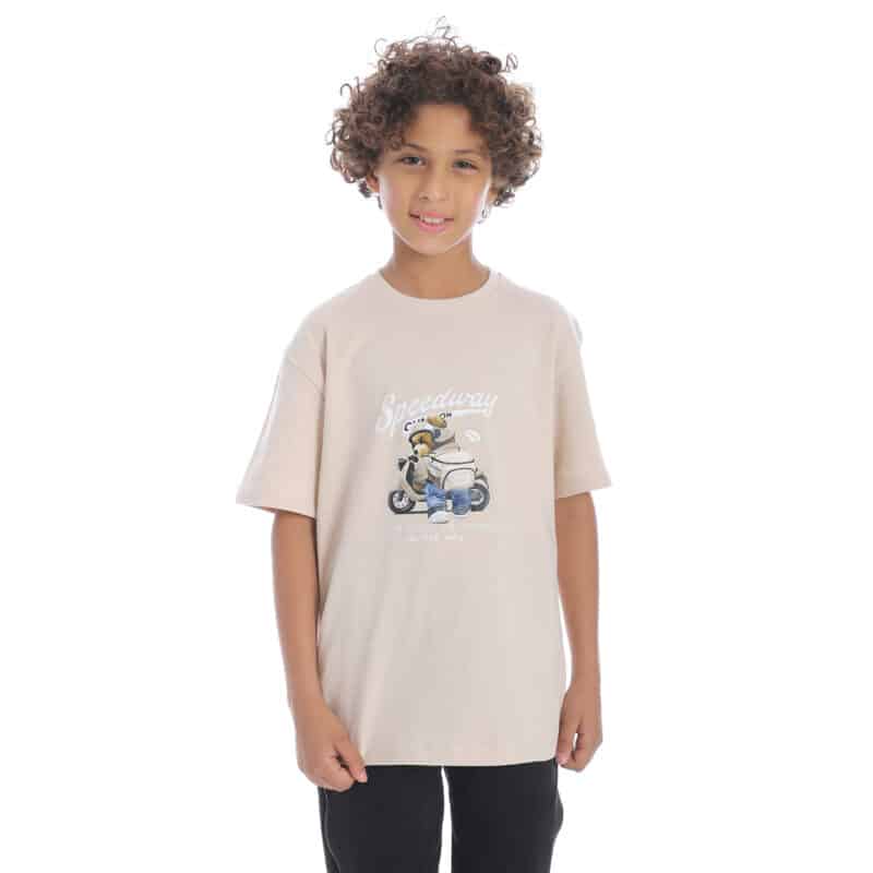 Coup - Boy Half Sleeves Loose Fit Printed T-Shirt