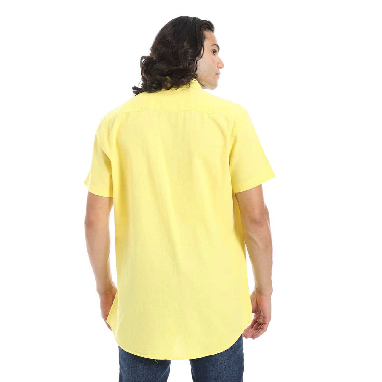 Summer Collection– Chest Pocket Regular Fit Shirt with Short Sleeves - Image 2
