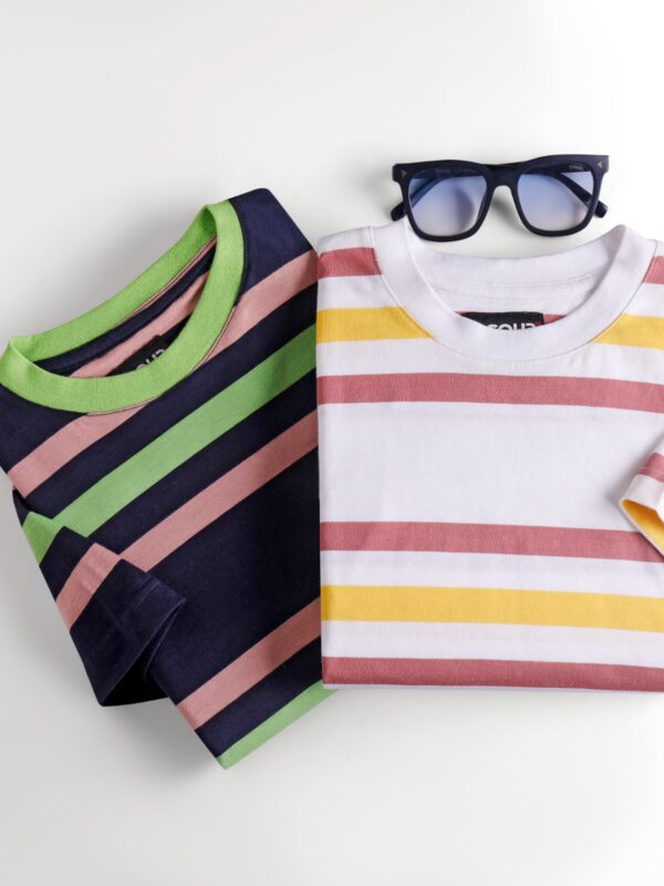Coup - Striped T-Shirt With Short Sleeves
