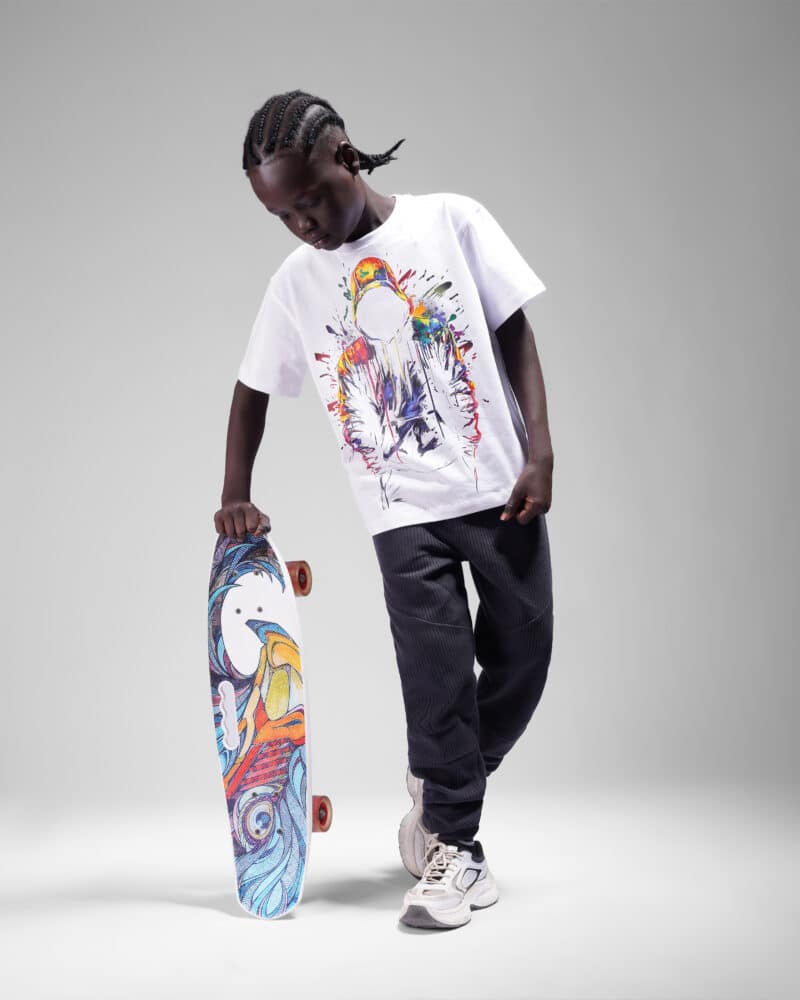 Coup - Boy's Painting Short Sleeve Crew Neck T-Shirt
