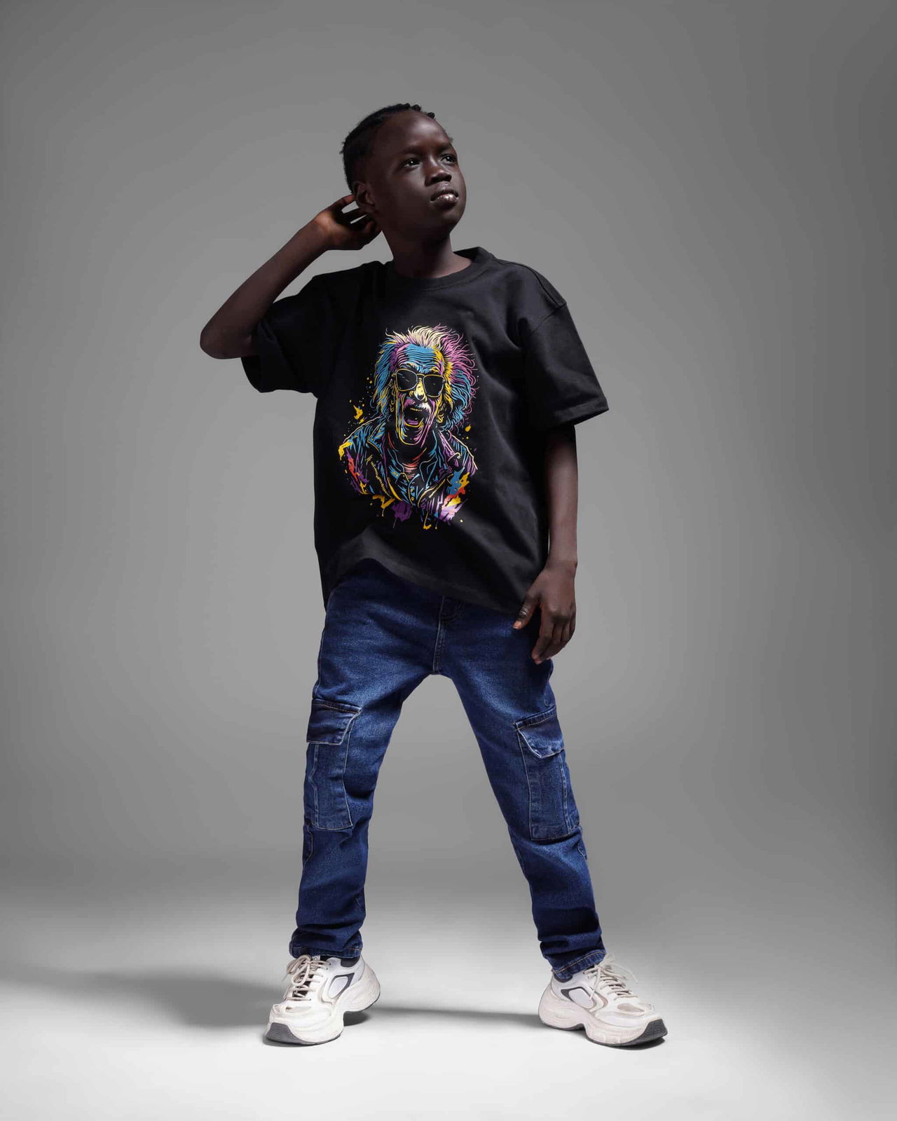 Coup - Boy Printed Loose Fit Half Sleeves T-Shirt