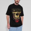 Coup - Burning Fire Detailed Printed Mens' T-Shirt