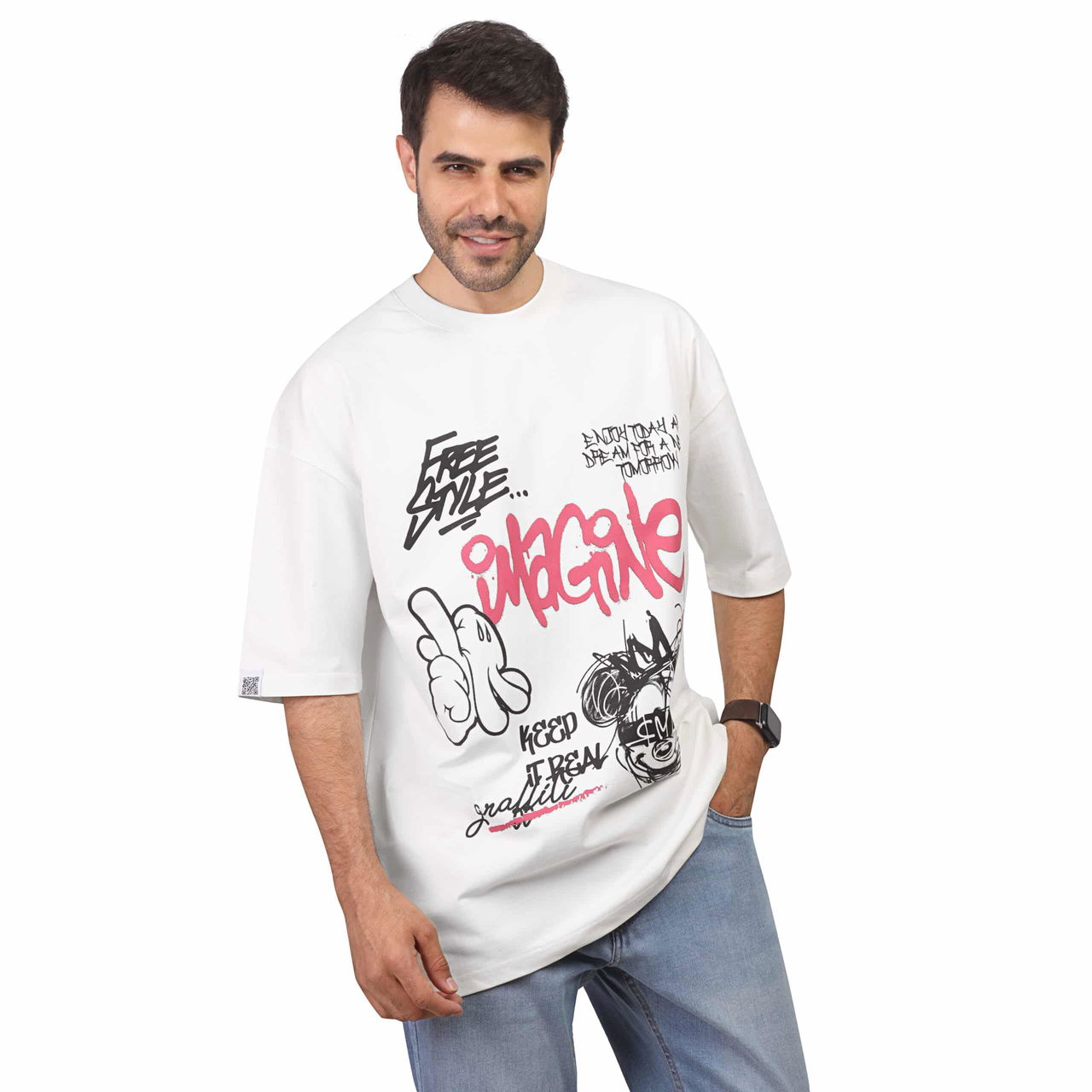 Coup -  Mickey Mouse Printed Unisex Oversize Cotton T-shirt