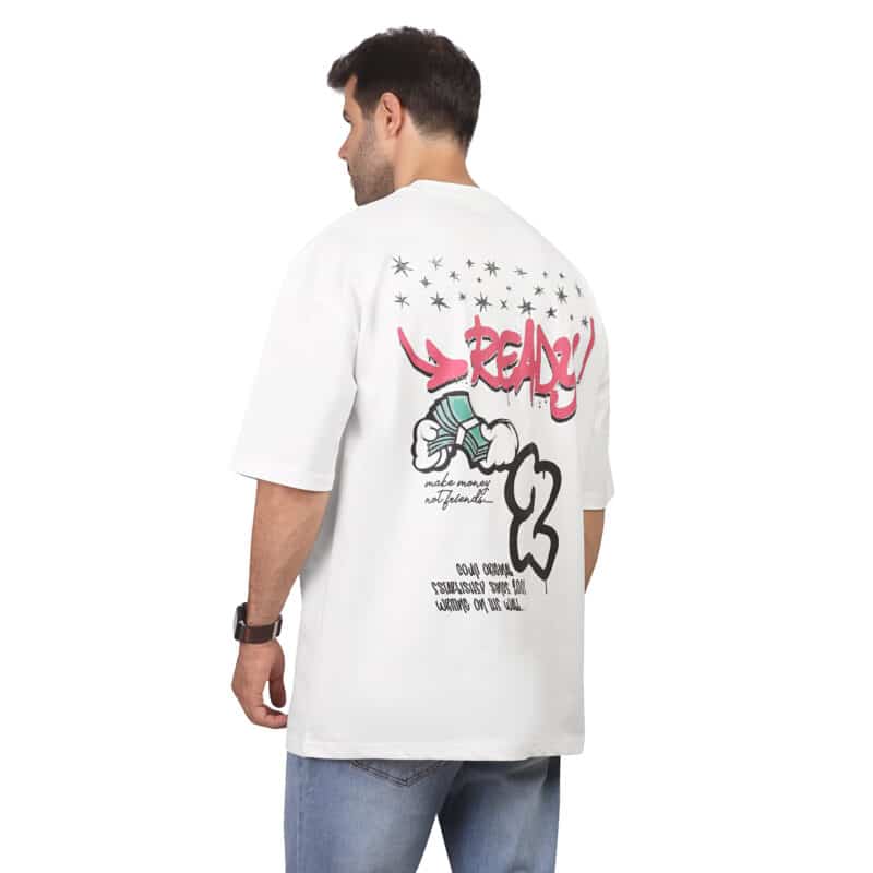 Coup -  Mickey Mouse Printed Unisex Oversize Cotton T-shirt - Image 2