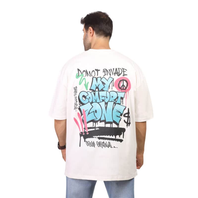 Coup – Slogan Printed Oversize T-shirt - Image 2