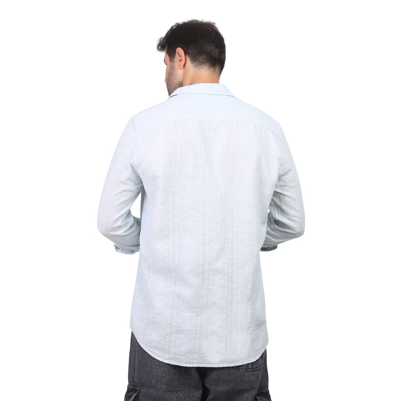 Coup - Linen Shirt Classic Collar Buttoned Long Sleeve - Image 2