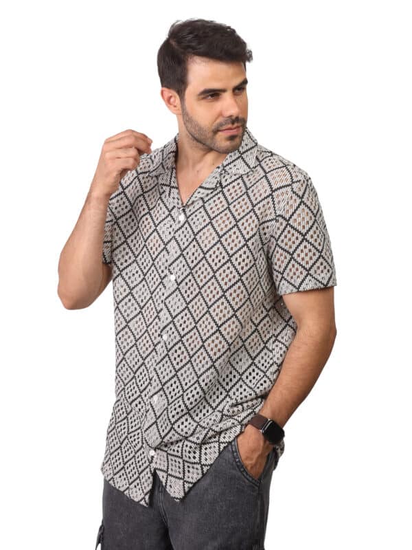 Coup - Regular Fit Summer Shirt with Short Sleeve