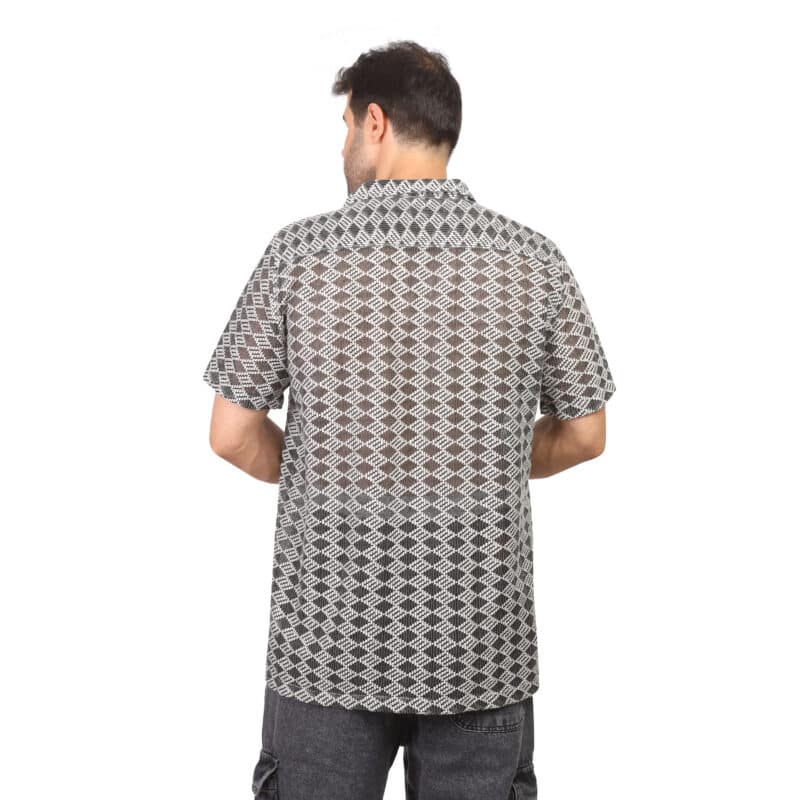 Coup - Patterned Knitwear Short Sleeve Regular Shirt - Image 2
