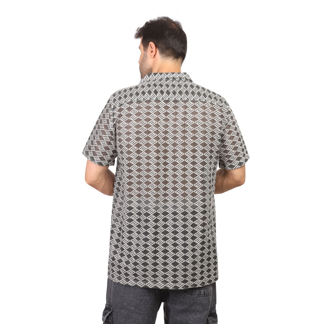 Coup - Patterned Knitwear Short Sleeve Regular Shirt - Image 2