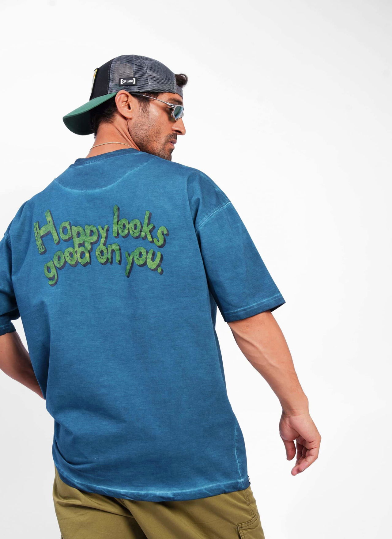 Coup - T-shirt Crew Neck Cotton Oversize Printed At The Back - Image 2