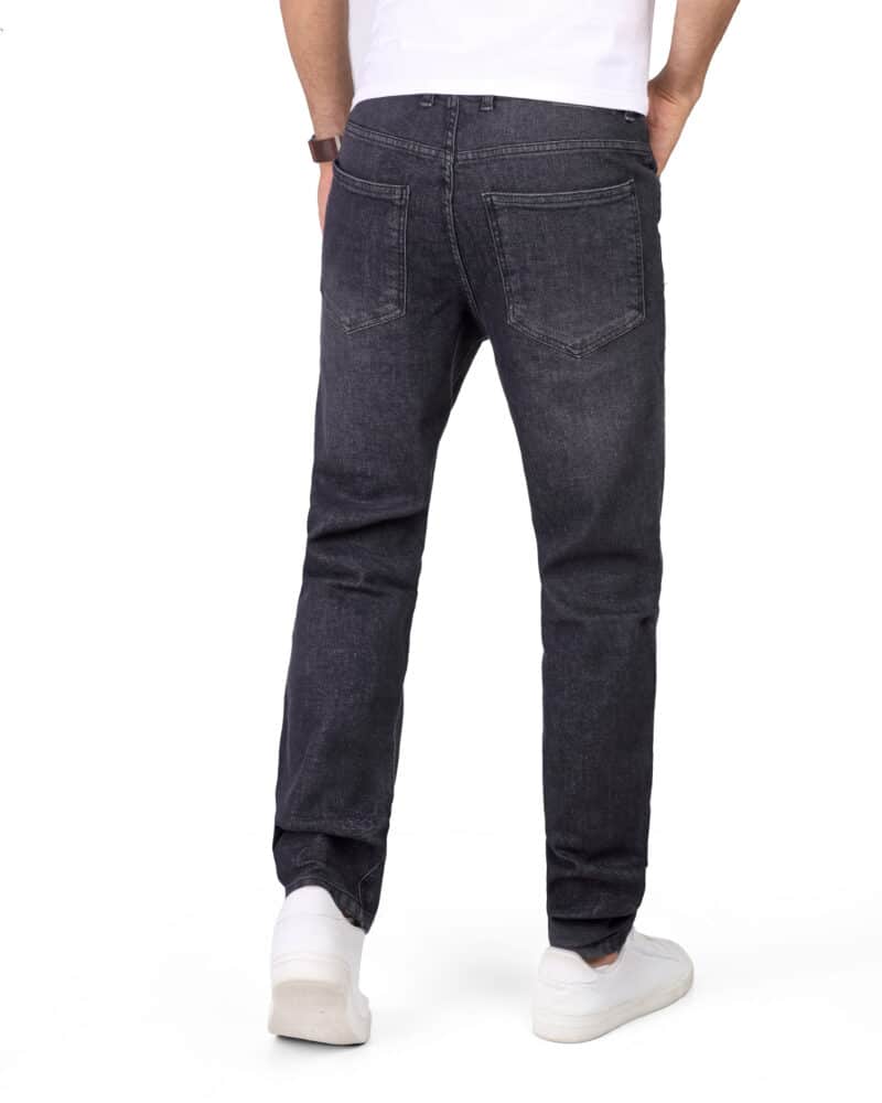 Coup - Plain Straight Cut Jeans with Pockets - Image 2