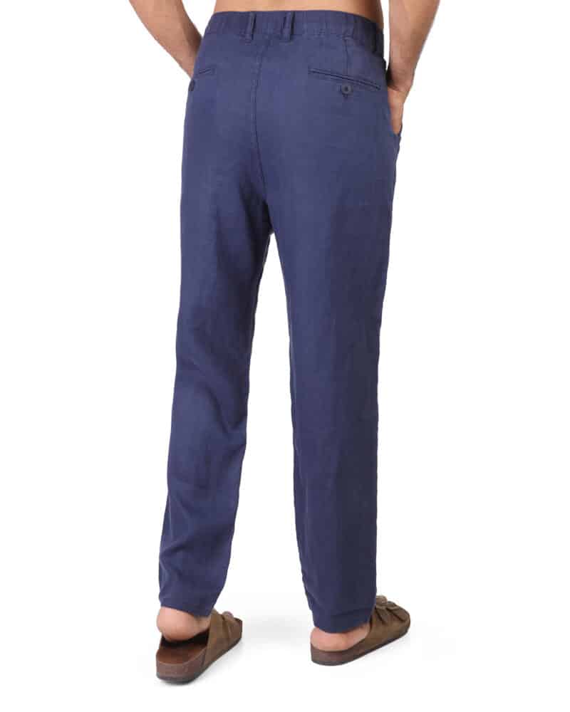 Coup - Straight Leg Comfortable Fit 100% Linen Pants - Image 2