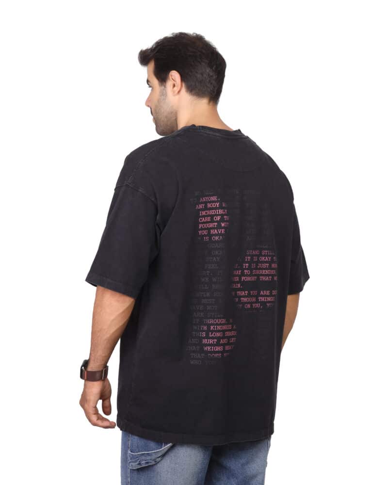 Coup - Black Men's Oversized T-Shirts - Image 2