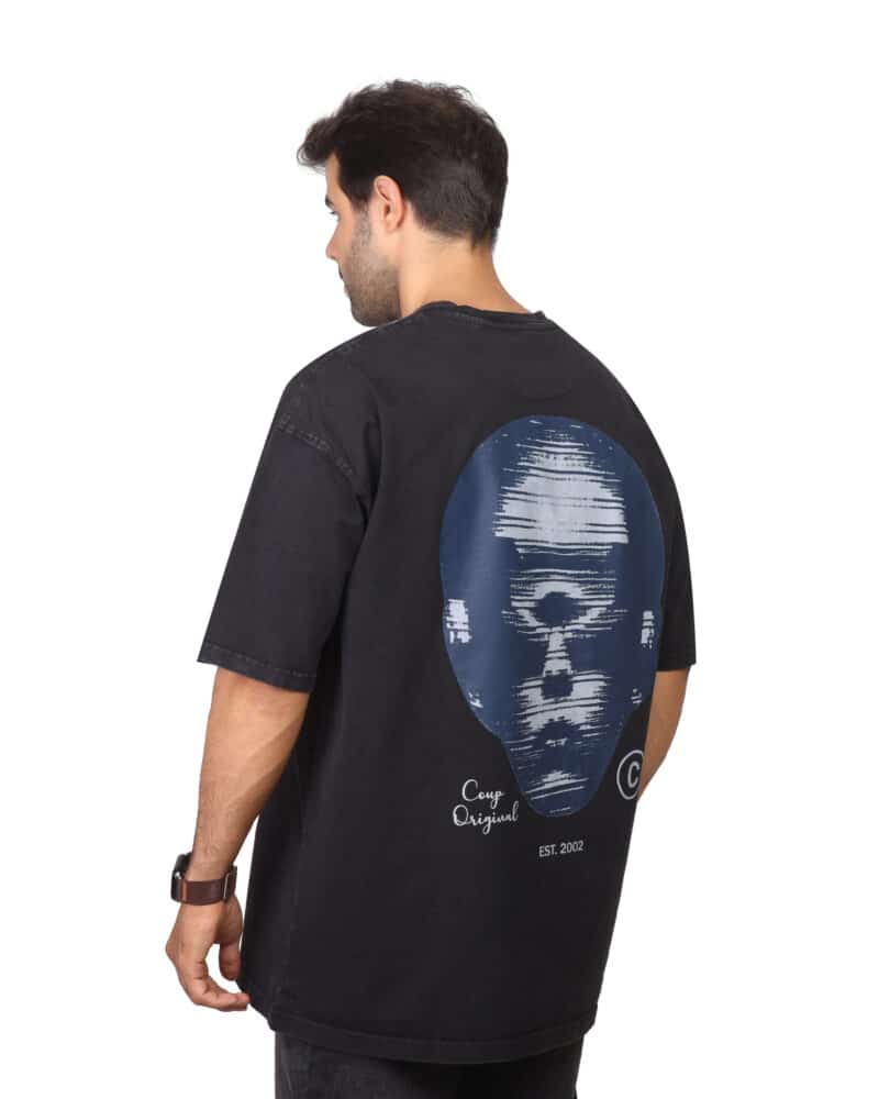 Coup - Black T-Shirt - Back Print - Image 2