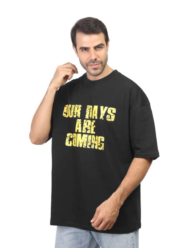 Coup - Men's T-Shirt with Printed Text on the Front and Back