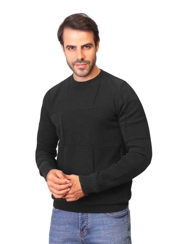 Coup - Men's Square Pattern  Knitwear Sweater
