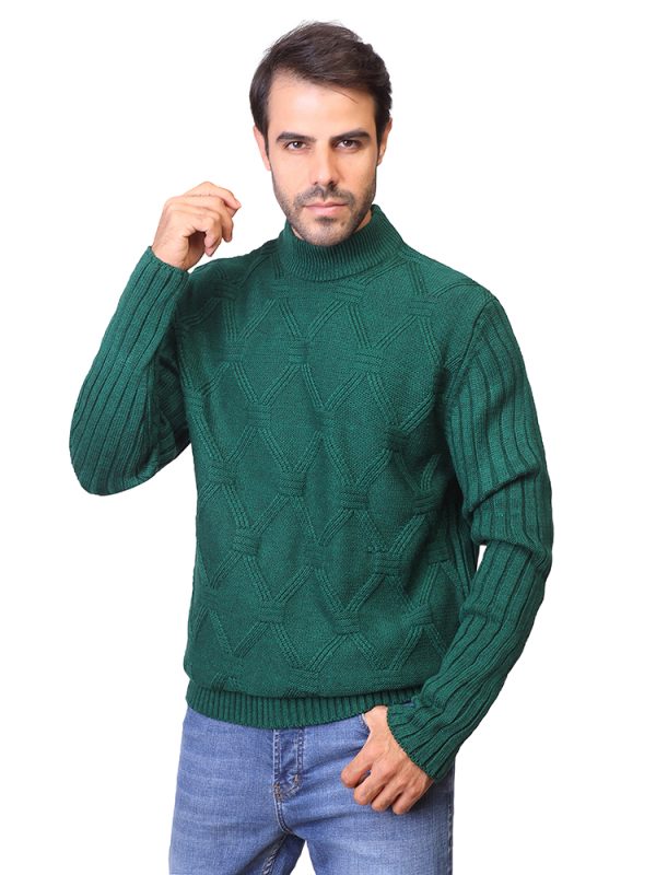 Coup - Men's Textured High Neck Sweater
