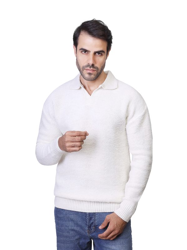 Coup - Men's Textured Collared Knit Sweater
